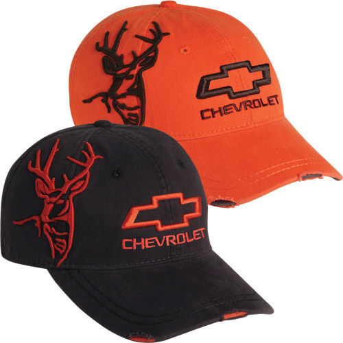 3-D CHEVY BUCK CAP HUNTING ORANGE/BARK CHEVY TRUCKS HAT BRAND NEW